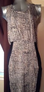 Black and white party dress